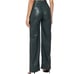 Maniere De Voir NWT Forest Green Vegan Leather High Waisted Pants Size 10 Zipper