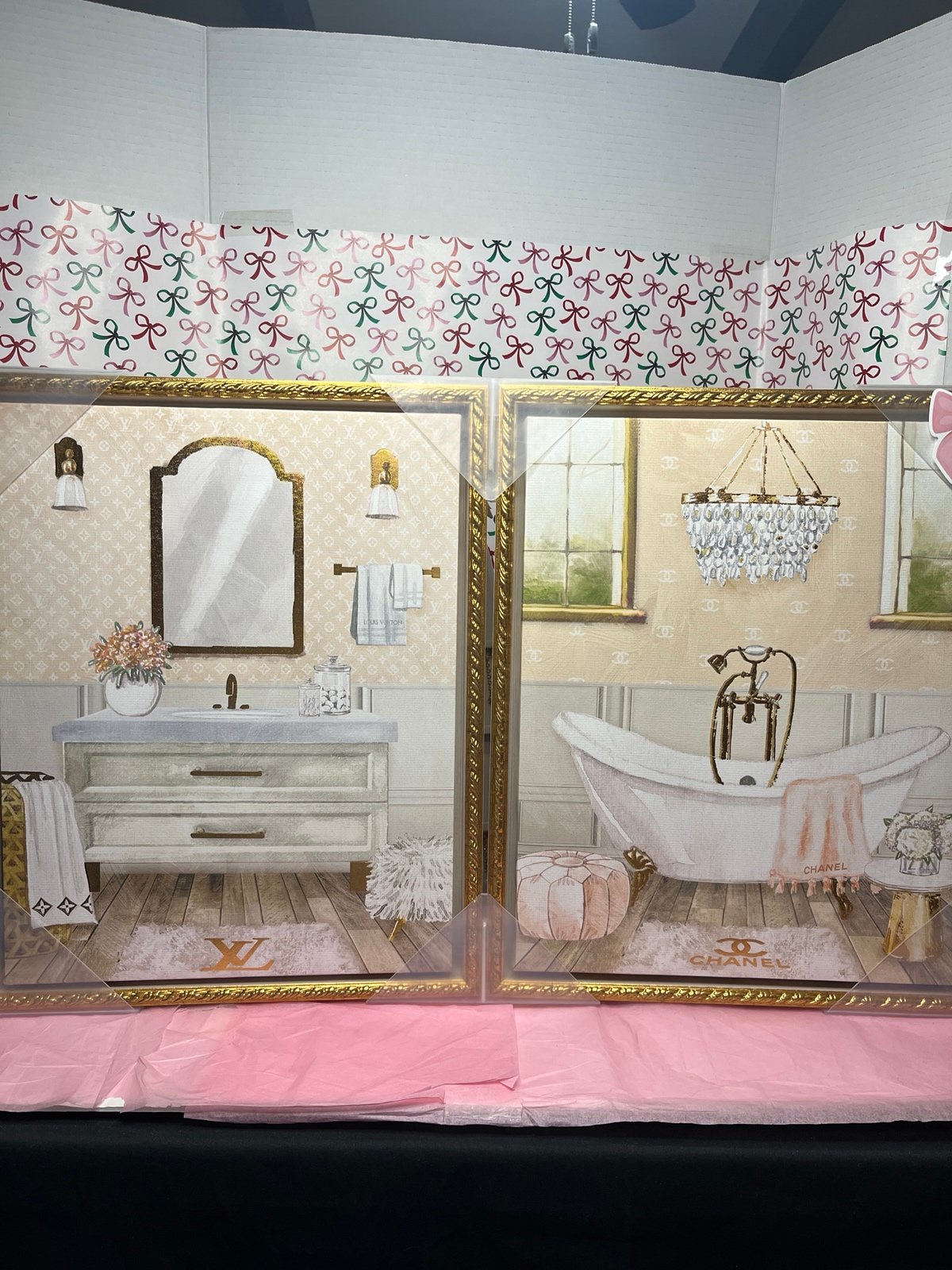 Designer Canvas Wall Art-Louis Vuitton and Chanel