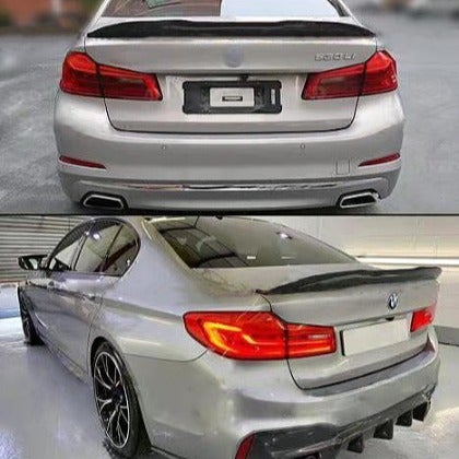 NEW 2017-2023 BMW G30 G38 5 SERIES F90 M5 Real Carbon Fiber HighKick PSM Spoiler