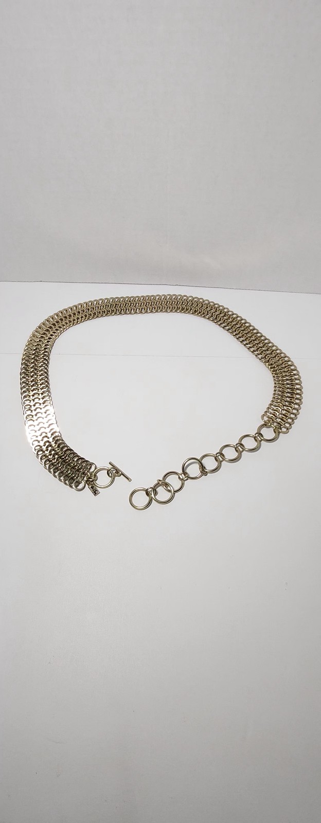 Vintage 1980s K.J.L.® Kenneth Jay Lane Gold Tone Multi-Strand Chain Maille Belt