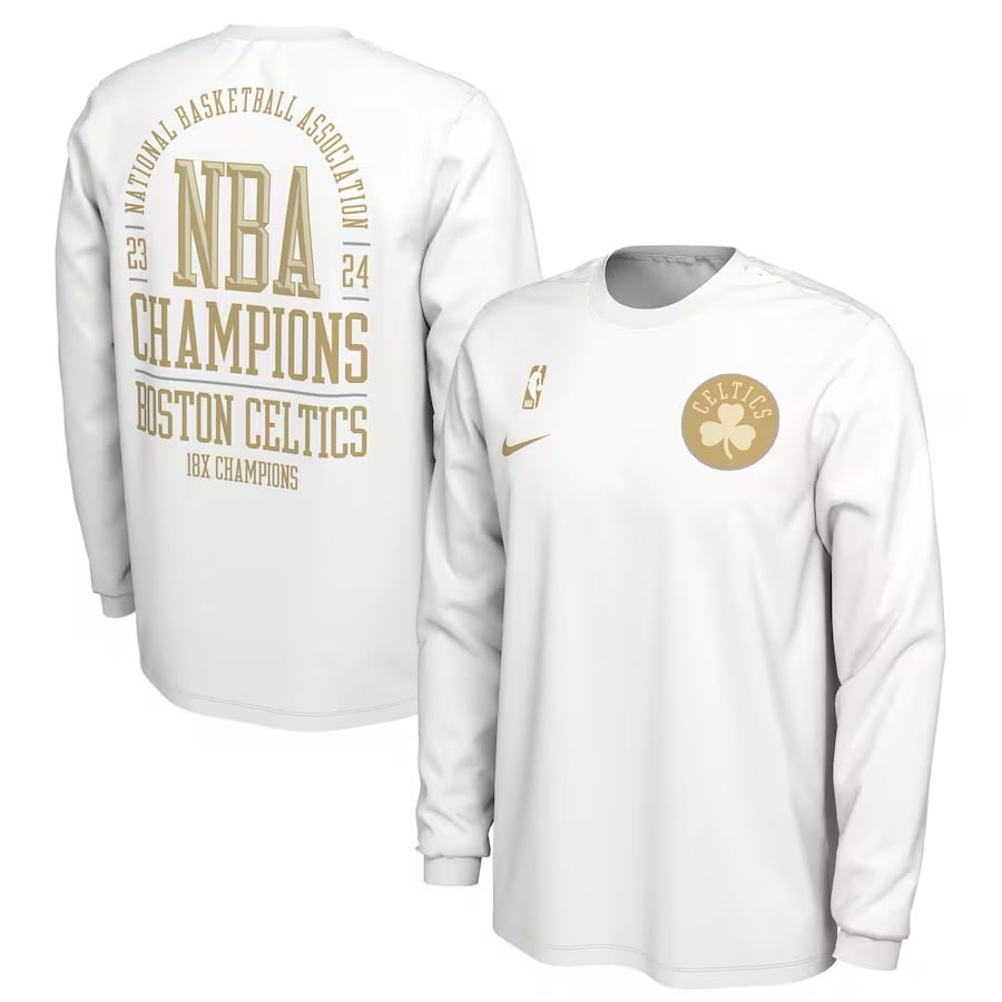 Unisex Boston Celtics Nike White 2024 NBA Finals Champions Banner Collection