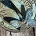 Rustic Weathered Vintage Sundial Butterfly Sundial Garden Yard Art Free Shipping