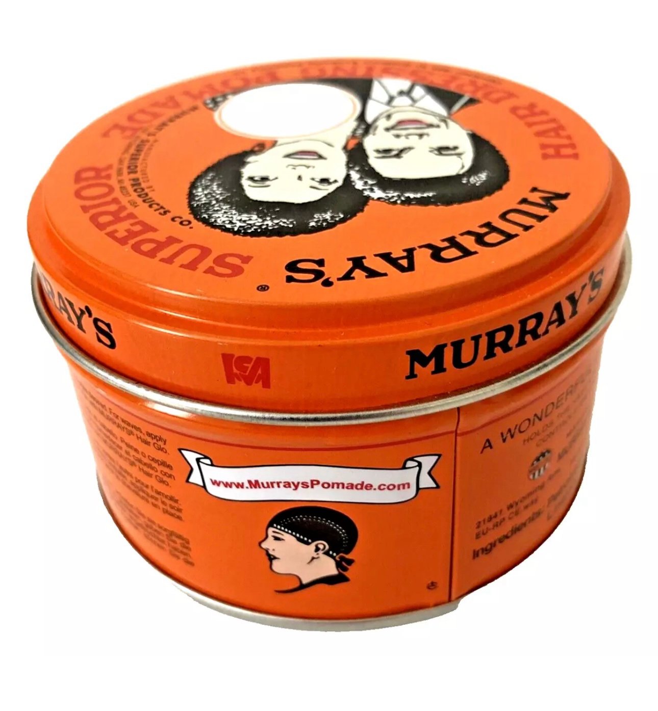 4 Pack Murray's Superior Hair Dressing Pomade, 3 oz