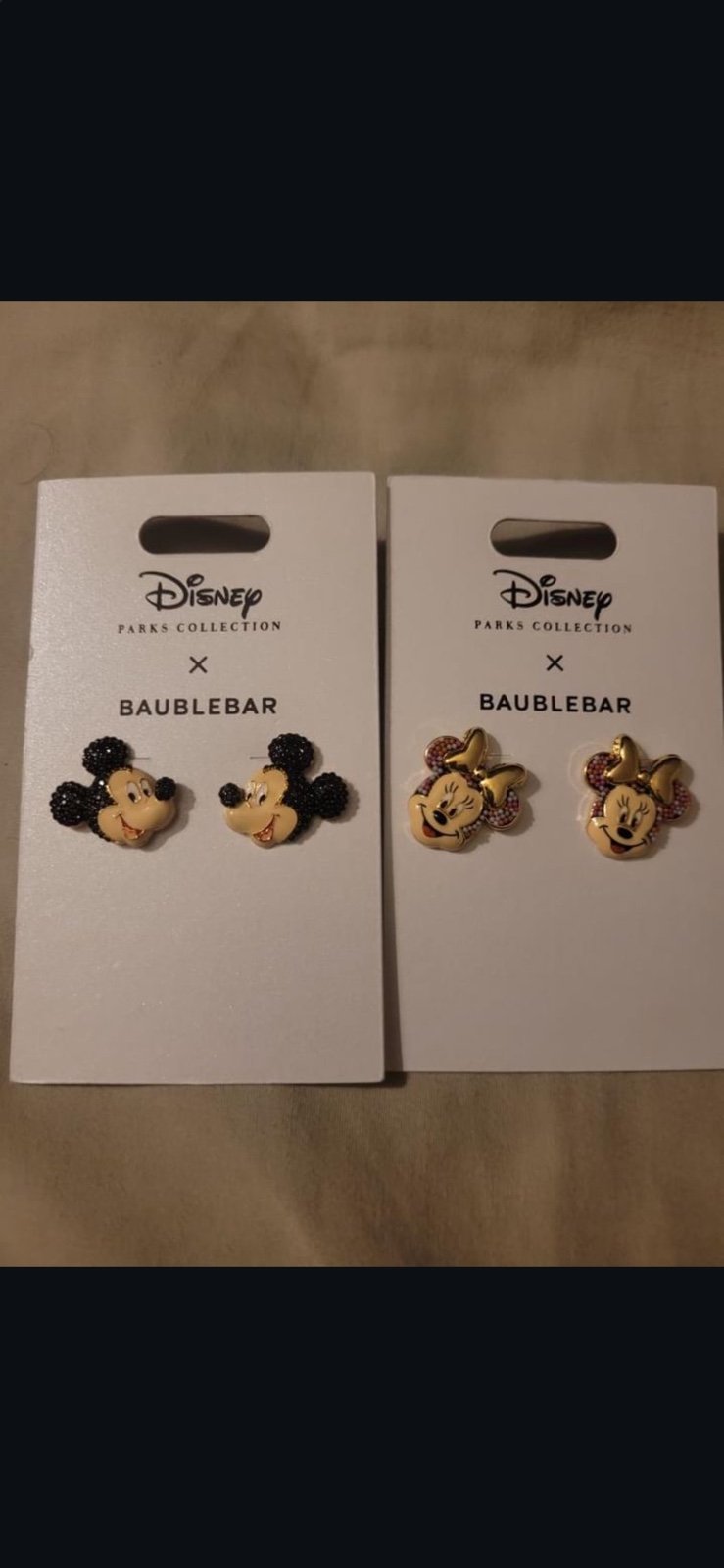 Disney Parks 2024 Minnie Mouse and Mickey Mouse Earrings by BaubleBar