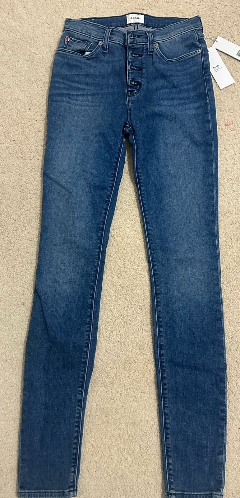 Hudson super skinny high rise jeans Blair size 24