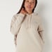 VS PINK Campus Pullover Hoodie & Jogger Set Vanilla with Glitter Shine Logo XXL