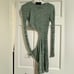 Aya Muse Like New Turquoise Cut Out Dress Texture Rich Mini Dress Size Medium