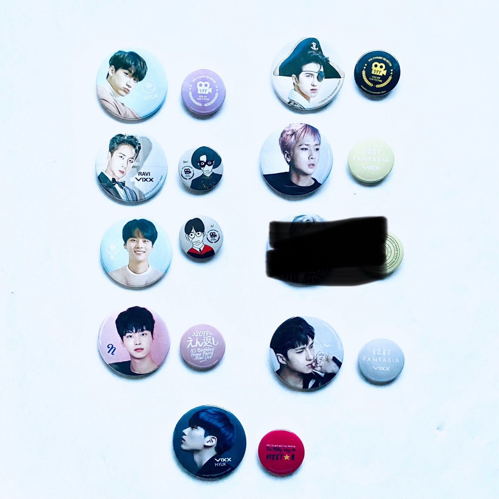 VIXX KPOP Japan Events Button/Pin/Can Badge Member Sets