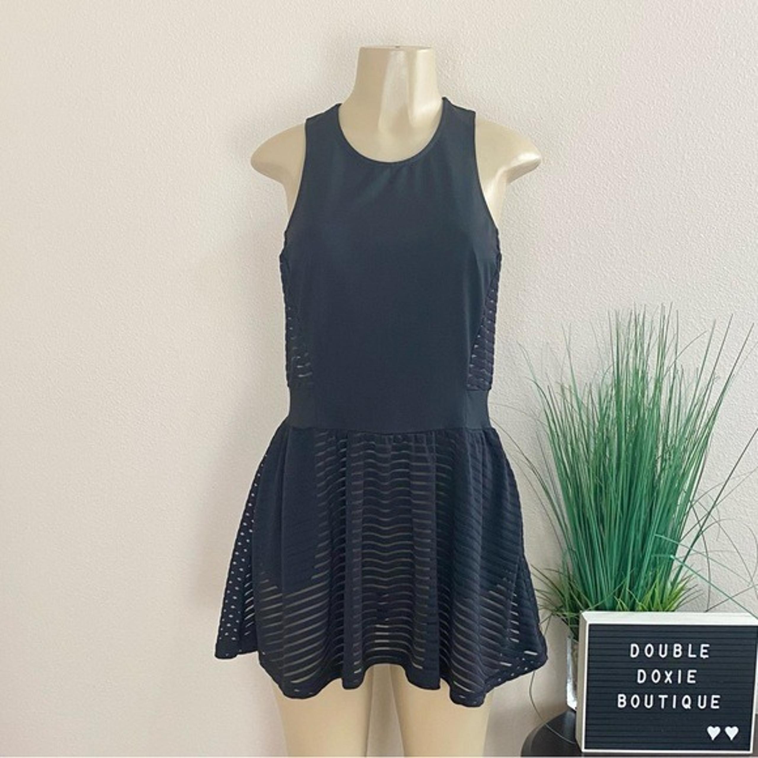 LUCY | Ready Set Layer Black Tennis Dress Sz S/M