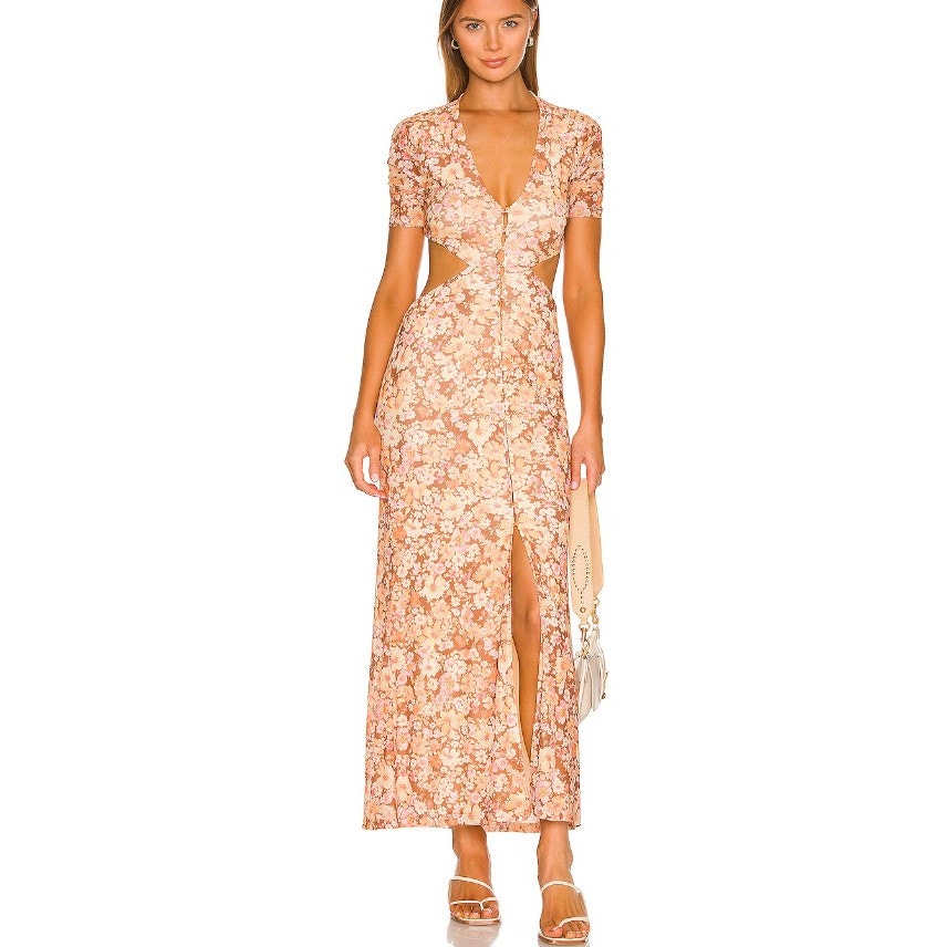 Revolve Hansen + Gretel Erika Floral Dress Maxi Size Small