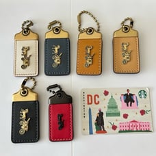 Coach 1941 Hangtag Chalk/Black/ Brown/ Denim/ Red