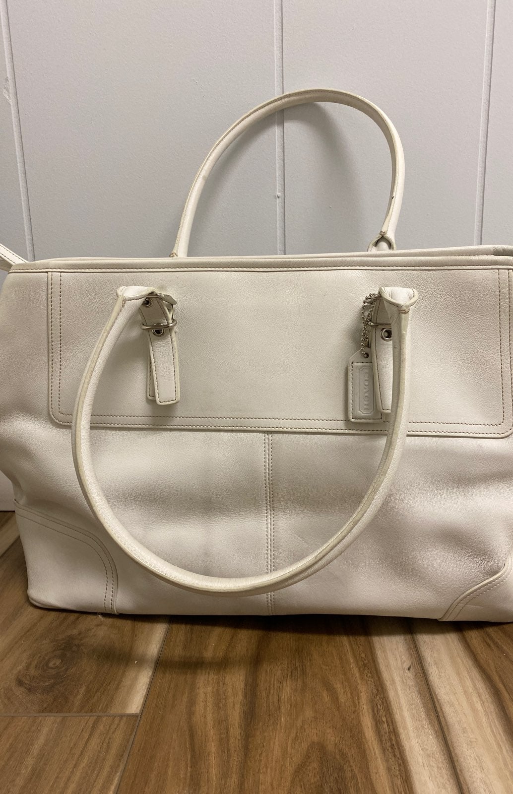 coach leather weekender bag