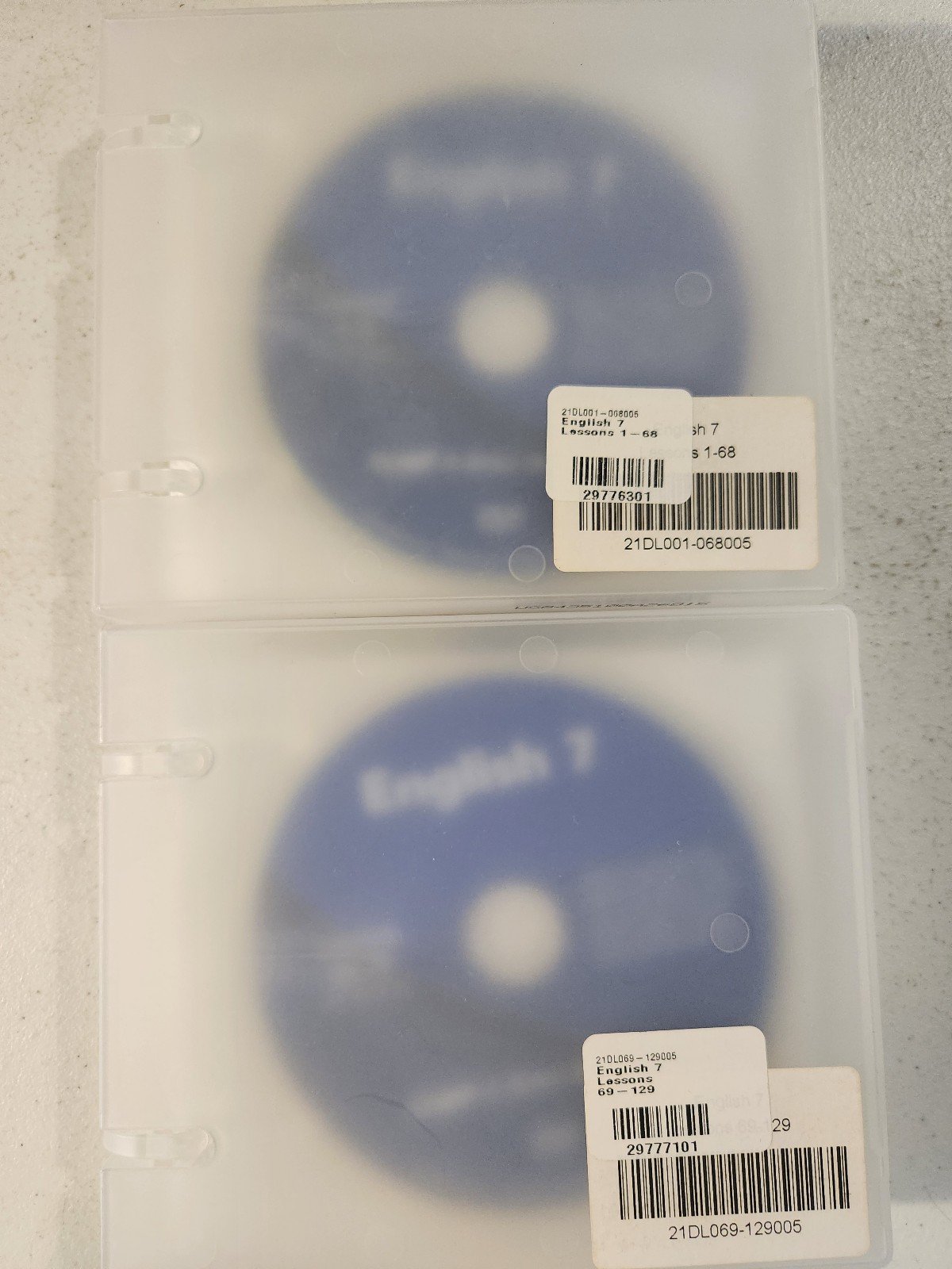Abeka English 7 Lessons 1-68 & 69-129 DVD Sets
