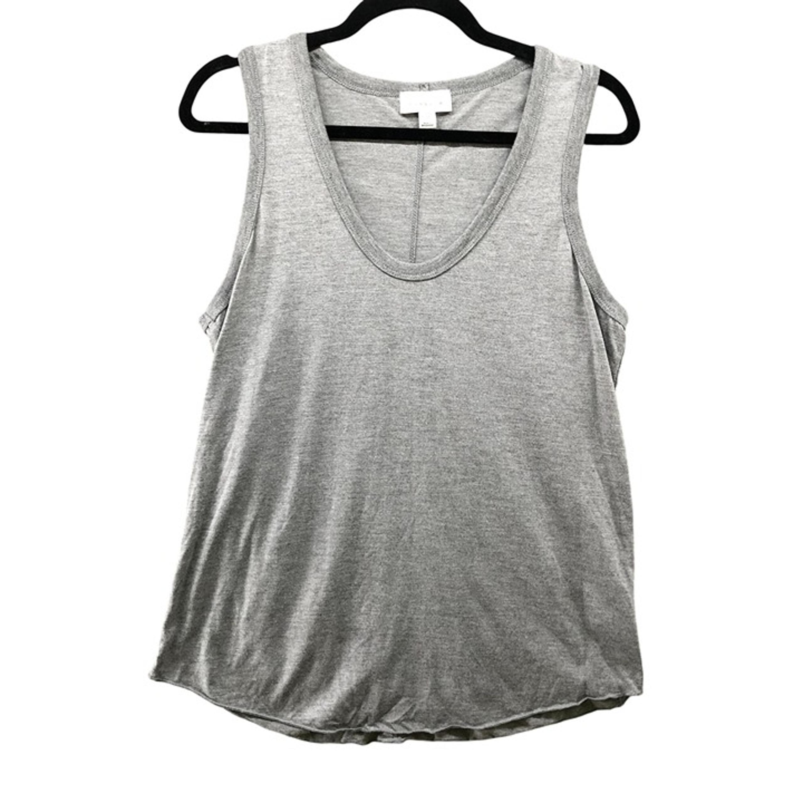 Topshop Tank Top Womens Size 10 Gray Scoop Neck Active Lounge