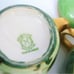 VTG Noritake Morimura CREAMER & SUGAR BOWL + LID Handpainted Green Gold JAPAN!