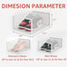 12 Pack Shoe Storage Bins, Clear Plastic Stackable Shoe Organizer for Closet