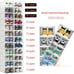 12 Pack Shoe Storage Bins, Clear Plastic Stackable Shoe Organizer for Closet