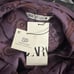 Zara Paisley Print Shawl Neck Long Sleeve Top Purple Size Small