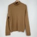 Silk Maison Sweater Cable Oversized Cashmere Turtleneck Small Camel Wool Blend