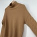 Silk Maison Sweater Cable Oversized Cashmere Turtleneck Small Camel Wool Blend