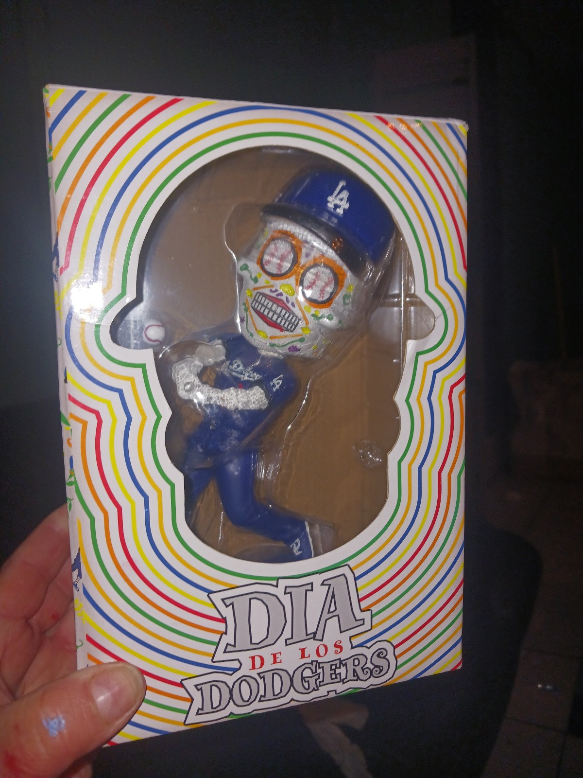 🔥💀 LA Dodgers Dia De Los Muertos Sugar Skull Bobblehead 9