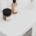 NEW Bathroom Floor Cabinet, Storage Wood Kitchen Cupboard w/Glass Doors White