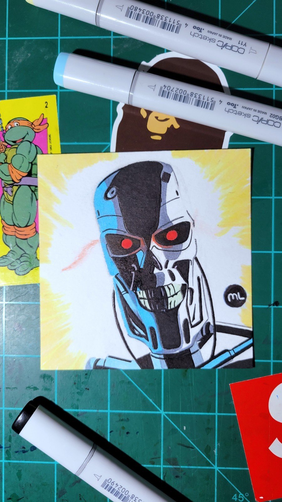 T-800 Drawing.