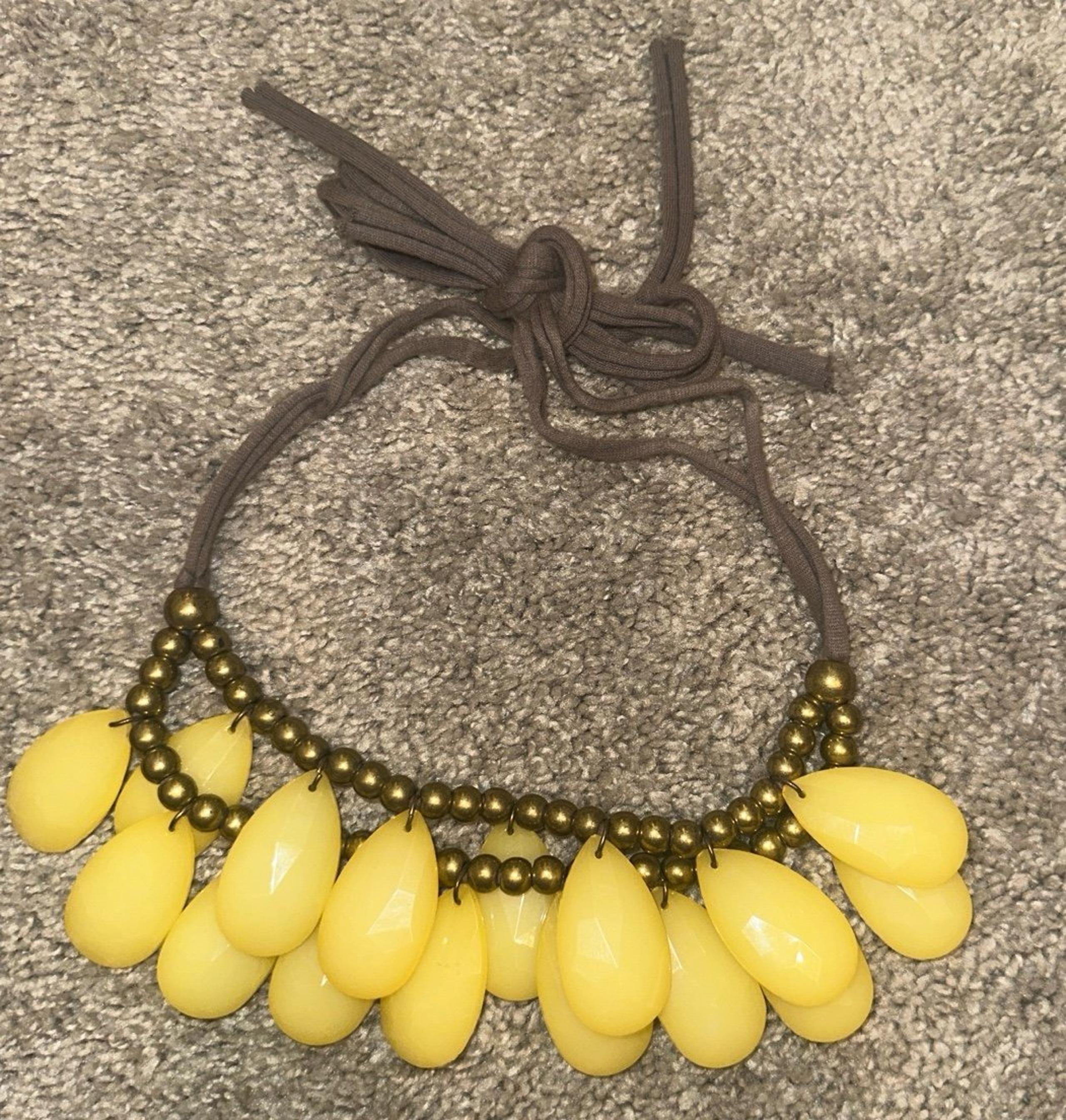 Yellow Stone Necklace