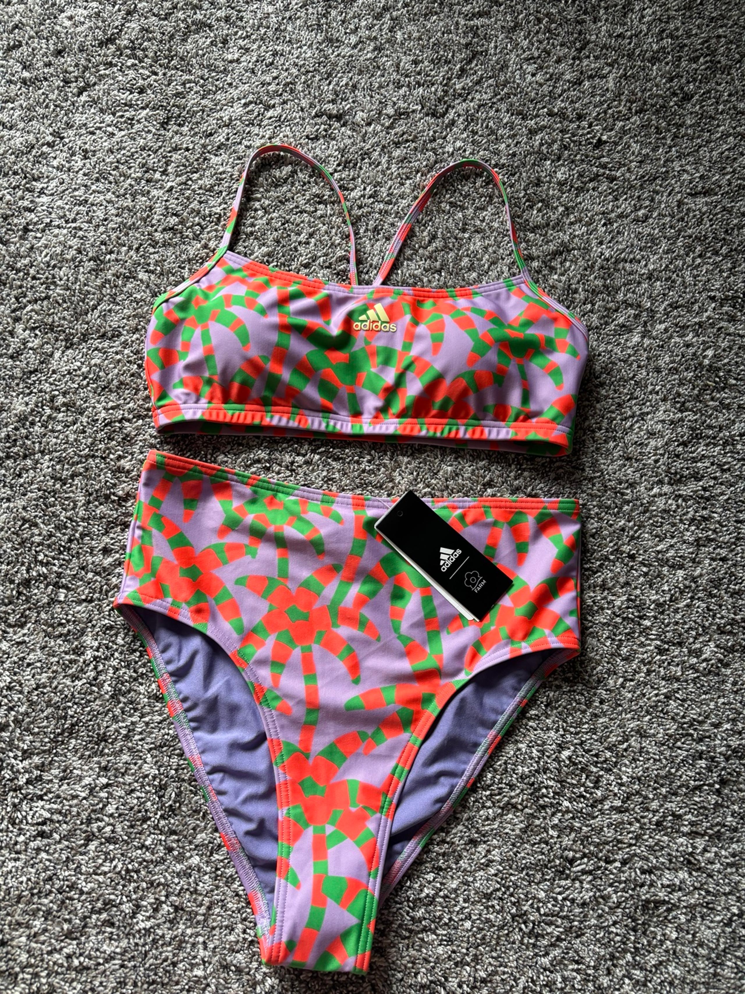 ADIDAS women’s Farm Bikini swimsuit set Sz Medium