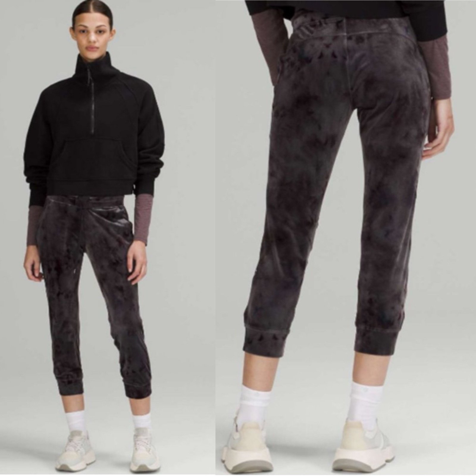 Lululemon Ready to Crush High-Rise Jogger Crop Interstellar Dark Grey Multi Size