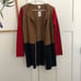 J.Crew Color Block Long Cardigan Sweater