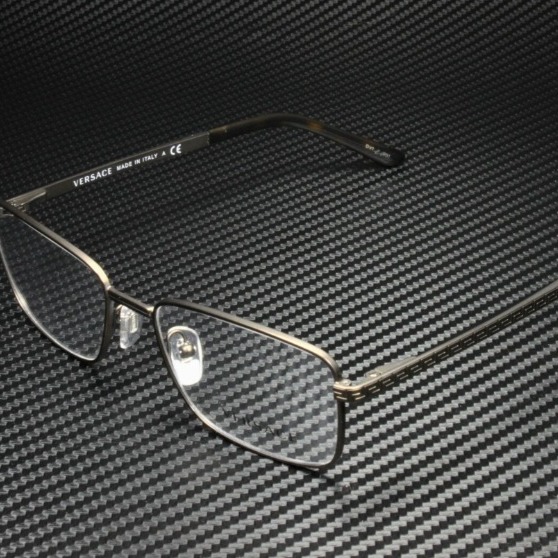 Versace Men's Matte Brown Metal Eyeglasses!