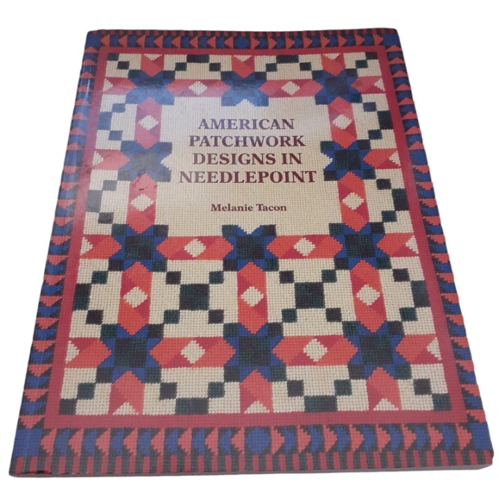 American Patchwork Designs In Needlepoint Tacon Paperback Mennonite Cottage Core