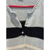 Eddie Bauer Womens Knitted Henley Sweater Size Large Vintage Old Money Striped
