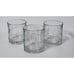 Anchor Hocking MANCHESTER TARTAN 3.5 Old Fashion Cocktail Glasses 8 oz Set of 3