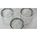 Anchor Hocking MANCHESTER TARTAN 3.5 Old Fashion Cocktail Glasses 8 oz Set of 3