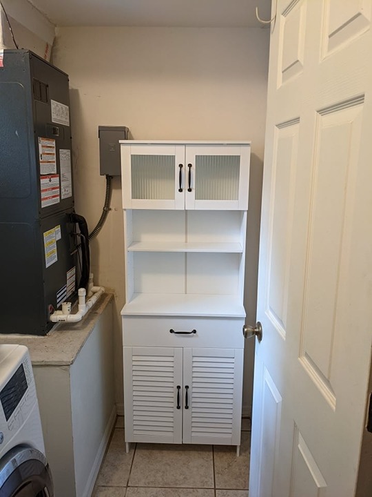 Spirich 11.75 D x 23.62 W x 63 H Bathroom Storage Cabinet, White