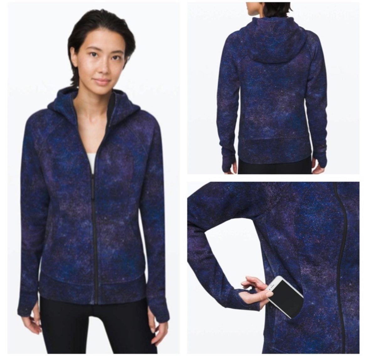Lululemon scuba hoodie galaxy size 6