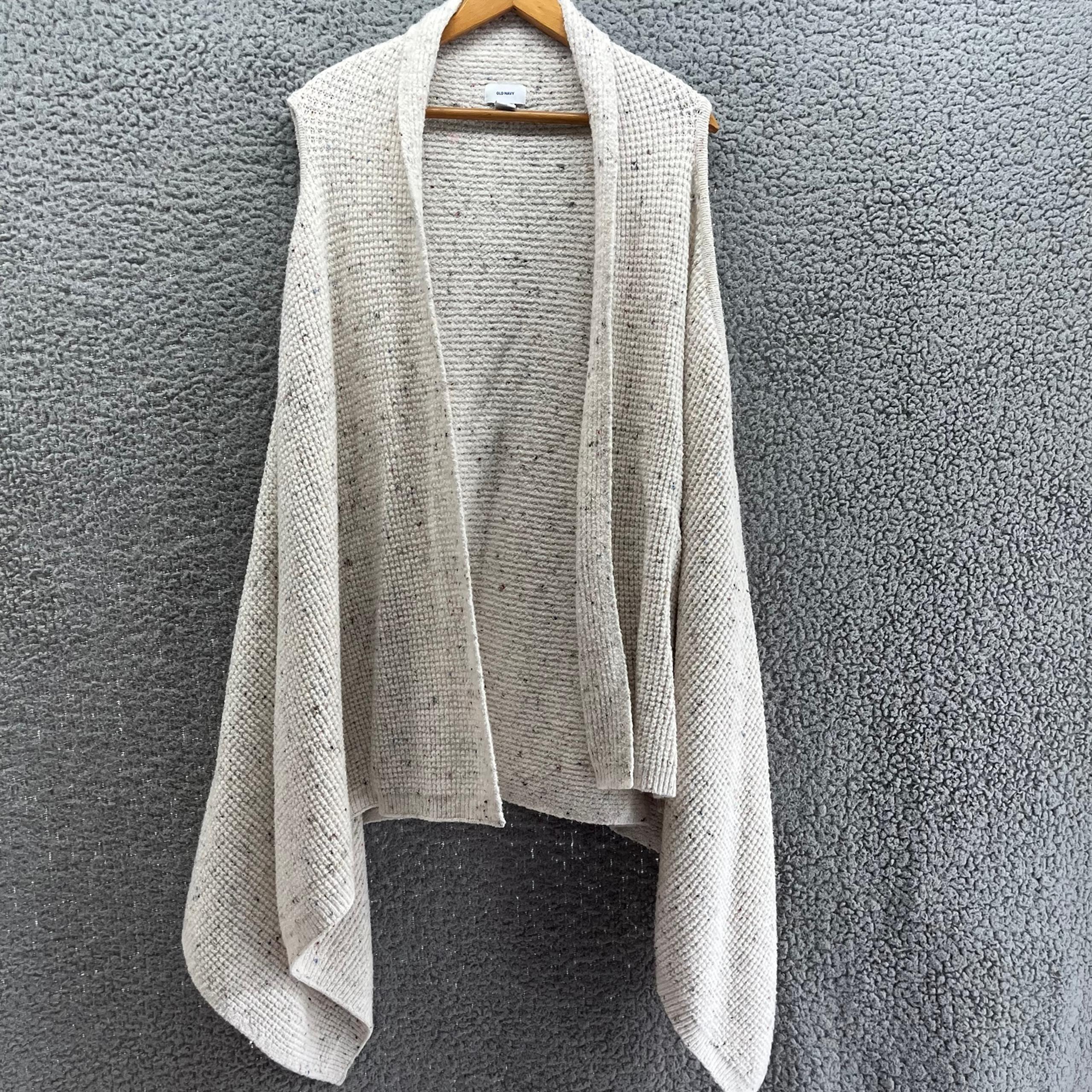 Old Navy Women’s Cream Speckled Cardigan Sweater Sz XL Quiet Luxury Winter