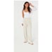 Hollister Pants Womens Large Beige Livvy Wide Leg High Rise Stretch Pleated