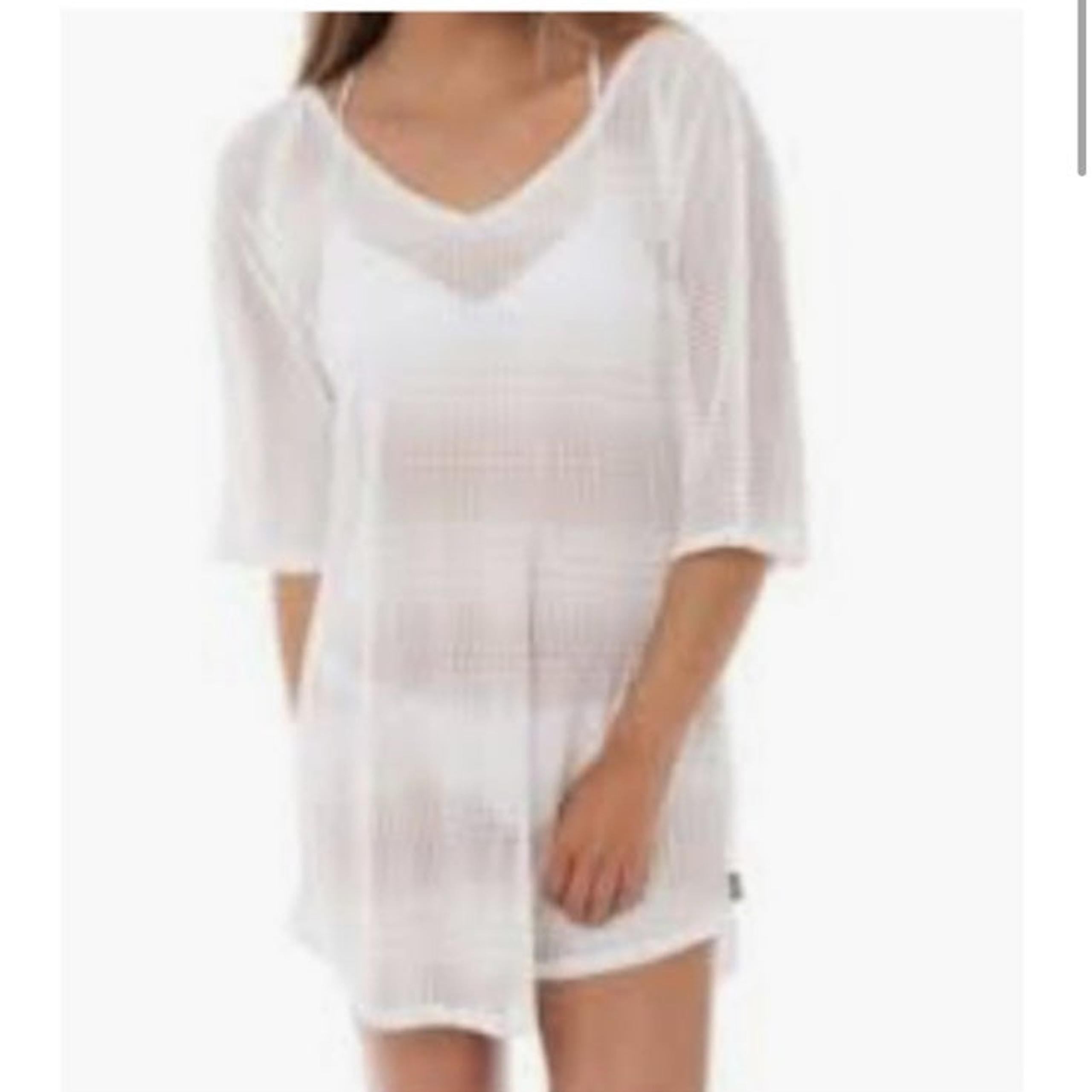 O’Neill white swimsuit beach cover up dress