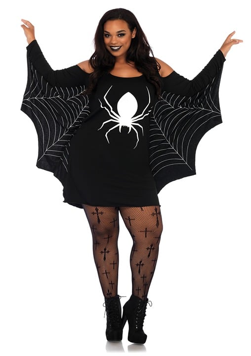 Spiderweb Extra Roomy Women's Halloween Fancy-Dress Costume for Adult