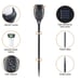 Permande 10 Pack Upgraded Solar Lights Outdoor, Mini Solar Torch Lights with Fli