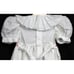 Vtg 90s Isabel Garreton Smocked White Dress 3T Dots Pleated Collar Pink Flowers