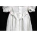 Vtg 90s Isabel Garreton Smocked White Dress 3T Dots Pleated Collar Pink Flowers