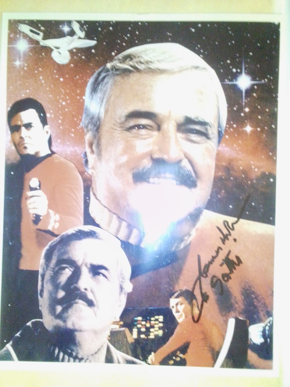 Autographed photos of Star Trek