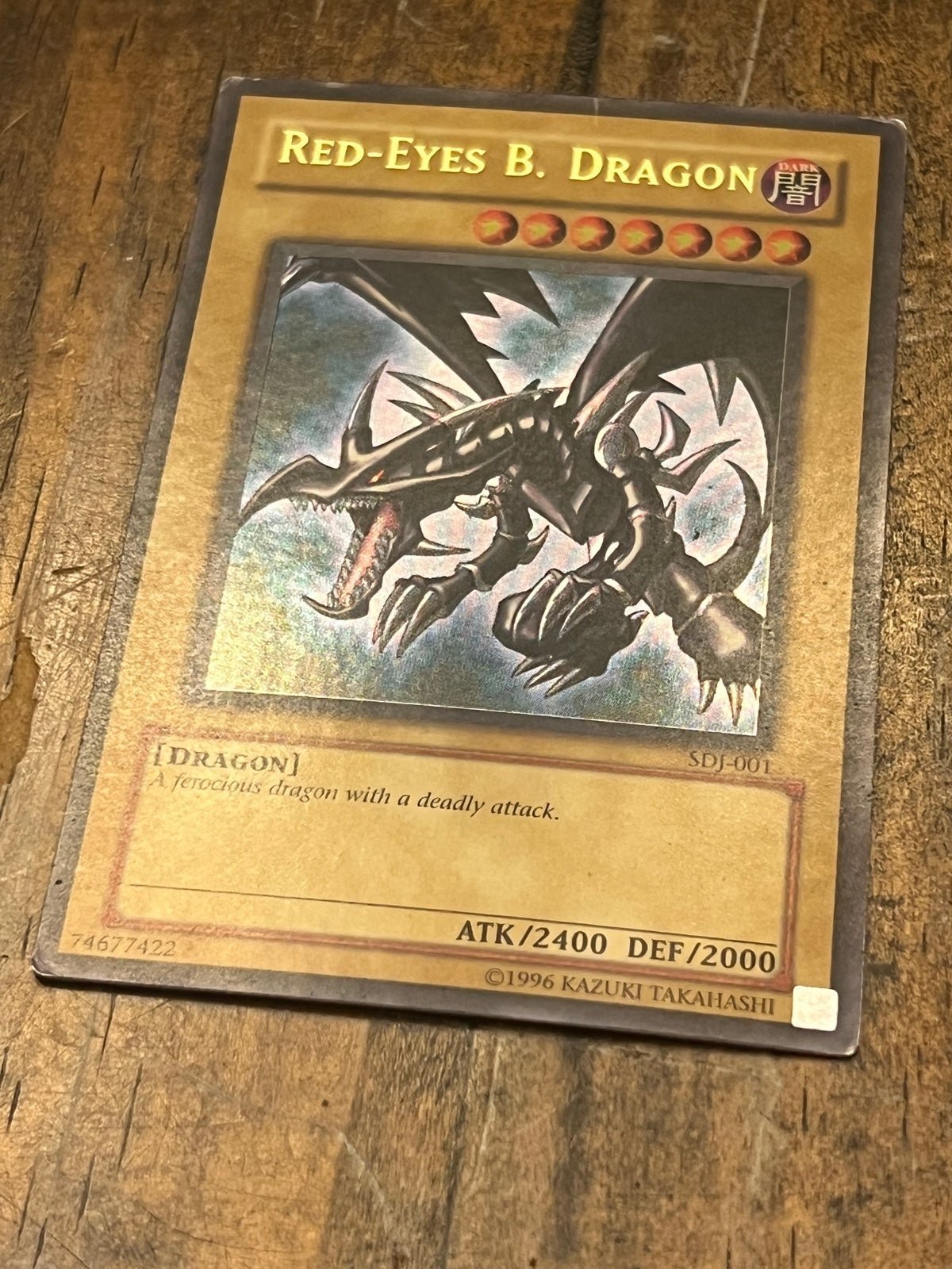 Yugioh red eyes black dragon selling sdj-001