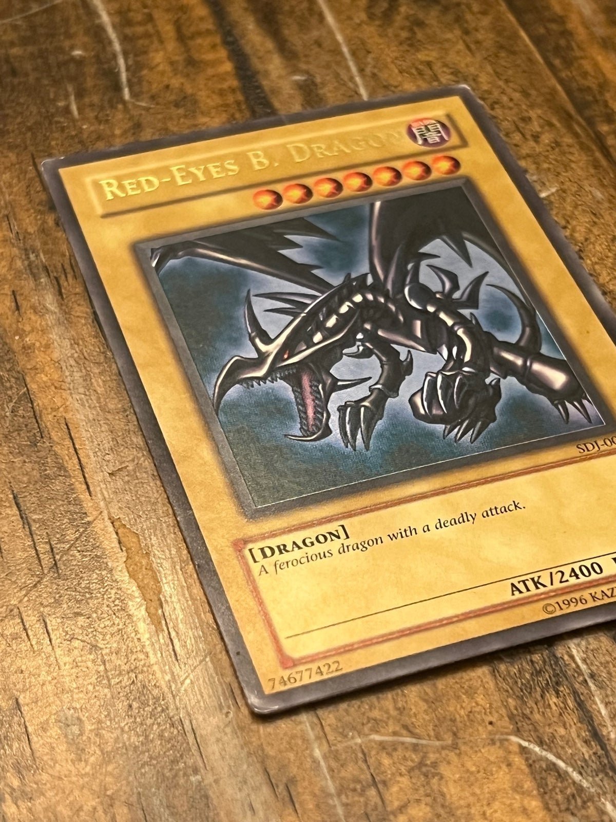 Yugioh red eyes black dragon selling sdj-001