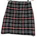 Massimo Dutti NWT Women’s Size 4 Black White Red Tweed Faux Wrap Skirt