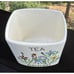 Vintage Morikin Japan Rectangle Ceramic Canister TEA Rooster and Flowers -A51